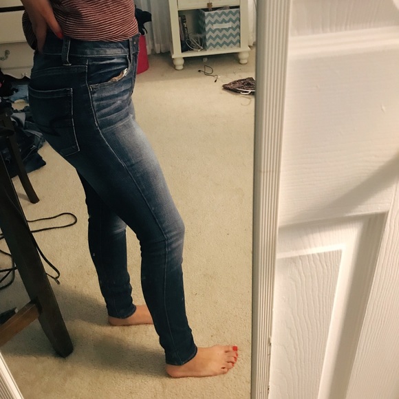 Dark Wash Jeggings - Picture 2 of 3